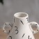 VAZA Ceramics Table "Picasso" (manual painting) curses, 24.5x9.5 cm, black and white 104550