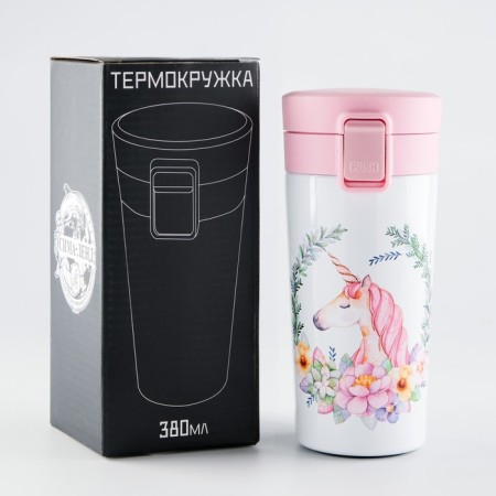 Thermal circle, 380 ml, Style "Master K. Unicorn2", retains heat 8 hours, with a strainer-2