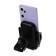 Cartage phone holder to a deflector, sliding 6-11 cm, black