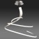 Suspended chandelier Mantra Nur, Led, 6200lm, 3000k, 1100 mm, silver color