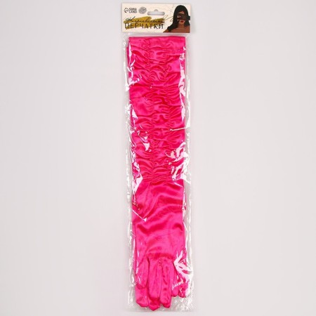 Carnival accessory - gloves with assembly, fuchsia color-4