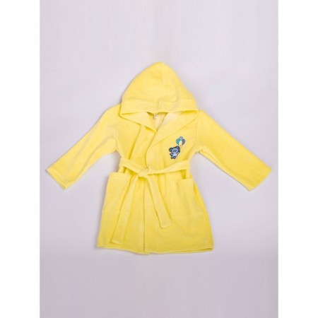 Children's robe, height 98 cm, yellow color