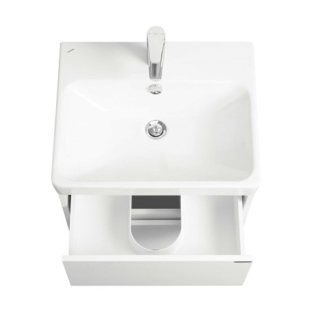 Tumbing under the Aquaton Skandi sink, 55 cm, white matte, white glossy-3