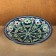 Plate of the Rishtan ceramics "Flowers", blue, deep, 20 cm mix
