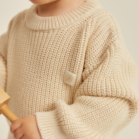 Knitted jumper SL Home, r.92-98 cm, milk-2