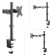 Broat Black Black 10 "-32" Max.8kg Table turn and slope for monitors