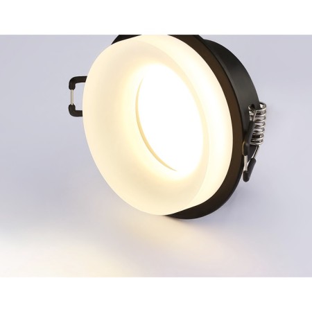Lamp built -in spot Ambrella Techno Spot Acrylic Frost TN1303, GU5.3, Black color, white matte-4