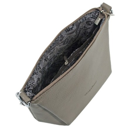 Women's bag B2787-24110, dark beige color, artificial leather, 19x10x23 cm-1