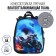 Frame backpack 38 x 30 x 16 cm, ergonomic back, Calligrata Probag "Moto" (school, with sieve growth)