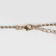 Hollywood necklace circles in patterns, white color in gold, 30 cm