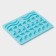 Form for marmalade Dolyan "sea sweets", silicone, 22.3 × 17.2 cm, 32 cells (2.7 × 2 cm), blue color