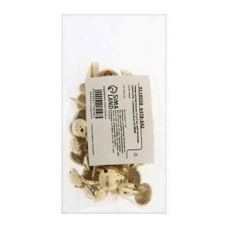 Tundra nails, decorative, 11x17 mm, antique gold, 50 pcs-4