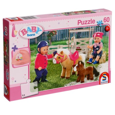 Puzzle Baby "Farm Pony", with a gift, 60 elements