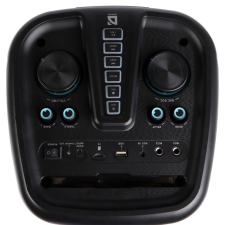 Portable column Defender Boomer 60, 60W, 3600mach, BT, FM, USB, AUX, display, backlight-4