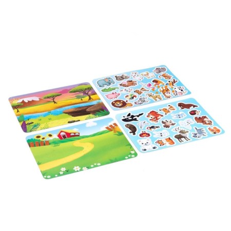 Magnetic set "Who lives where?", In the package