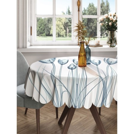 The tablecloth “water plant”, round, Saten, d = 150 cm