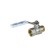 Ball the ball Aquasfera Standard 1103-05, 1 1/2 ", PN 16, internal/outer, lever, nickel