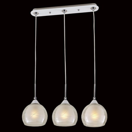Suite lamp, 3x75W E27, white, chrome 53x24.5x17 cm-1