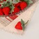 Fleep "strawberries" 3.5 cm (packing 20 pcs)