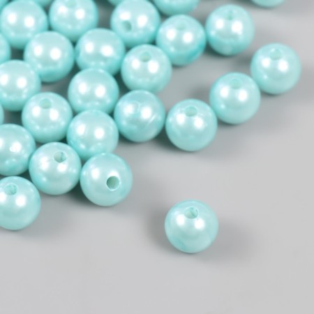 A set of beads "Pearls" d 12 mm, 250 gr, blue-1