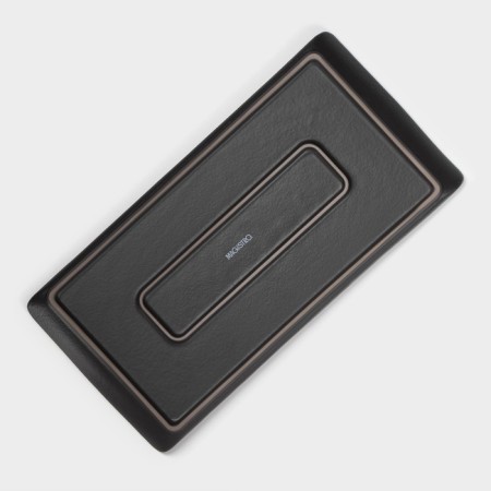 Magistro Black Style supply dish, 29.5 × 14.8 cm, porcelain, black color-3