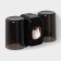 Holder for toothbrushes with a toothpaste, a glass of 2 pcs, 20 × 10.2 × 6.2 cm, black color