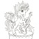 Unicorns. Cool coloring pages