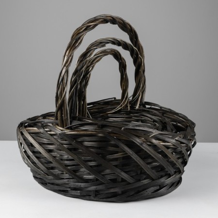 A set of baskets, 48 ​​x 41 x 20/46 cm, 41 x 34 x 17/40 cm, vine-1