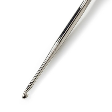 IMRA hook for thin yarn without a handle, steel, with a guide area, 1.5 mm-2