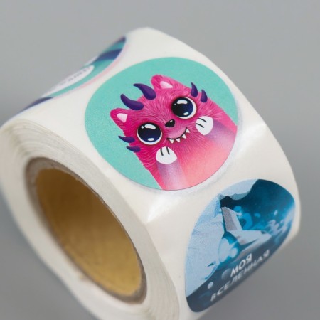 Stick Paper "Alien" d = 2.5 cm 252 pcs in roll-3