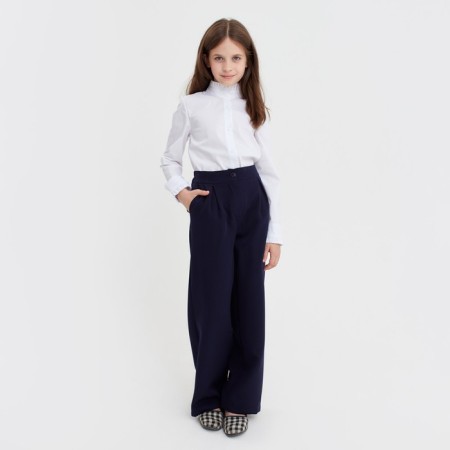 Pants for Minaku girl, blue, height 140 cm