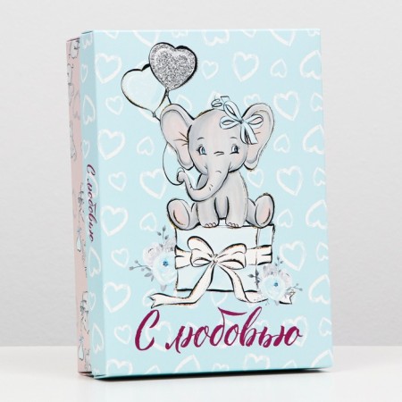 Gift box "With Love", 21 x 15 x 5.7 cm