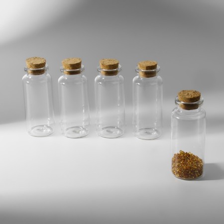 Jars for storing beads d = 3 × 7.3 cm, 5 pcs-2