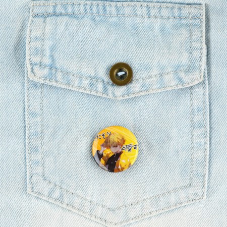 Metal icon, sunset "anime for children", d = 2.5 cm, mix-15