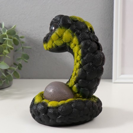 New Year's piggy bank "Mini gummi" 12x12x17 cm, black and green-2