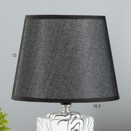Harz table lamp E14 40W white-black 20x20x32 cm Risalux-2