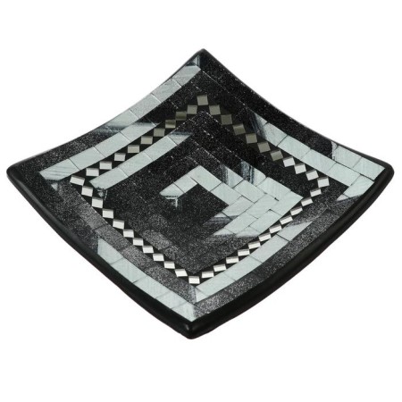 Decorative plate "Ananda" ceramics 20x20x5 cm-3