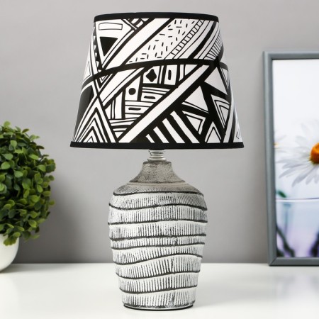 Gette table lamp E14 15W white-black 34x20x20cm Risalux
