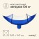 Maclay hammock with a mosquito net, 260x140 cm, blue color