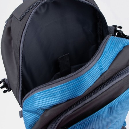 Tourist backpack on lightning, 22/27 l, 3 external pockets, with extension, blue color-3