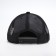 Women's cap with a straight visor "cool", black color, mesh, rr 56, with beads