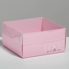 Bearbox under the bento-port with PVC lid, confectionery packaging 