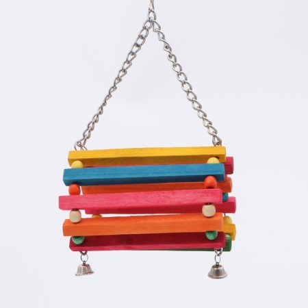 Bird swings "Tunnel" with bells, 16 x 15 cm