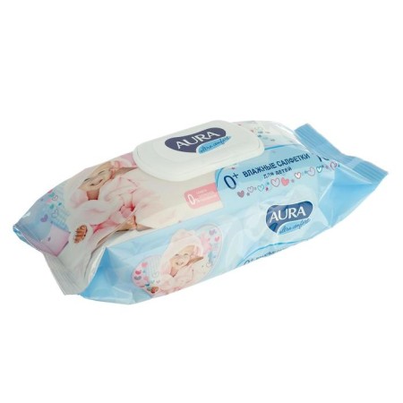 Wet Aura Ultra Comfort napkins, children's, hypoallergenic, 100 pcs.-5