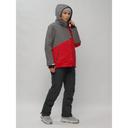 Ski suit female, size 54, red color-33
