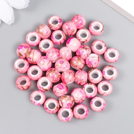 Beads for creativity plastic "Marble. Lilac" d = 1 cm set 20 g-2