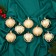 Set of balls plastic D-5.5 cm, 8 pcs "Masquerade" gold