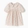 Baby dress I "flowers", height 80-86, beige
