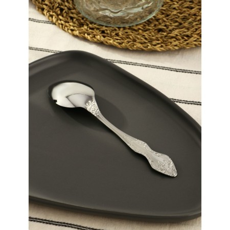 Tablespoon "Troika", h = 19 cm, thickness 2 mm, artistic painting, silver color-1
