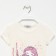 T-shirt for a girl, color light-beige, height 104